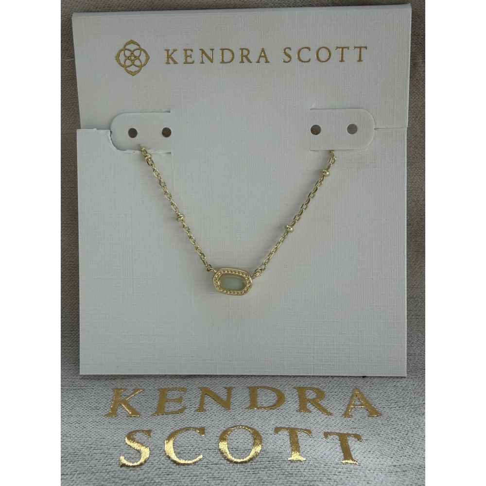Kendra Scott Green Pendant Necklace